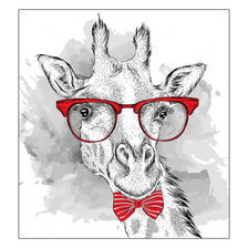 Схема вышивки «Жираф в очках.»
