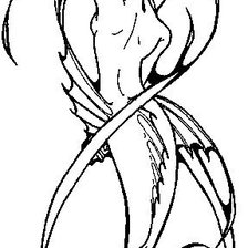 Схема вышивки «Русалка»