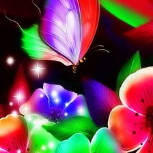 Схема вышивки «бабочка»