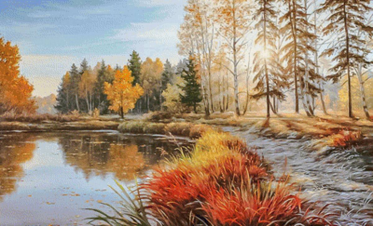 In October. - aleksey sychev painter.landscapes.scenarys. - предпросмотр