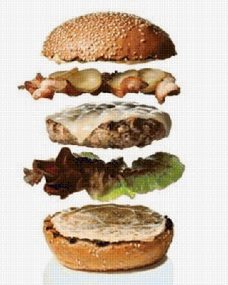 БУРГЕР ИЗ ИНДЕЙКИ СО СЛИВОЧНЫМ СОУСОМ ЧИПОТЛЕ - фаст-фуд - предпросмотр