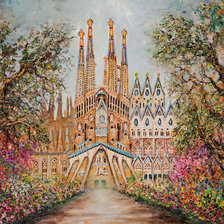 Оригинал схемы вышивки «Sagrada Familia Passion. (Barcelona).» (№2030992)
