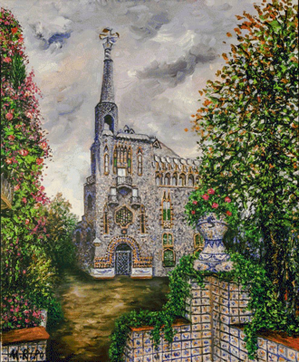 Bell Esguard. (Antoni Gaudí). - maruchi ripoll art.scenarys.flowers and gardens. - предпросмотр