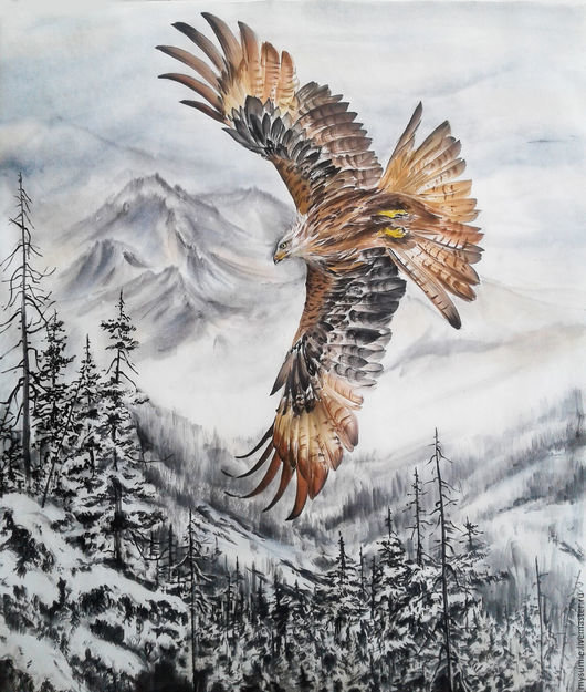 Полет орла - орел, птицы - оригинал