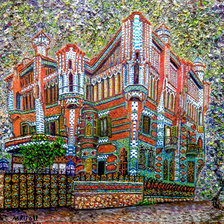 Схема вышивки «Vicens House. Gaudi's Design.»