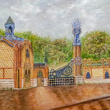 Схема вышивки «Finca Güell. Design by Gaudí.»