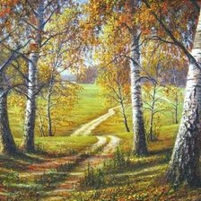 Схема вышивки «пейзаж»