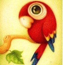 Схема вышивки «папуга»