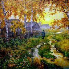 Схема вышивки «пейзаж»