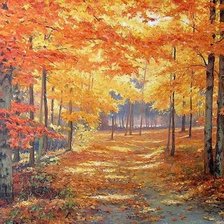 Схема вышивки «пейзаж»