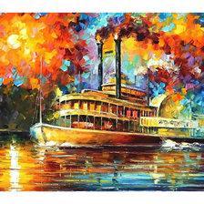 Схема вышивки «Афремов пароход»