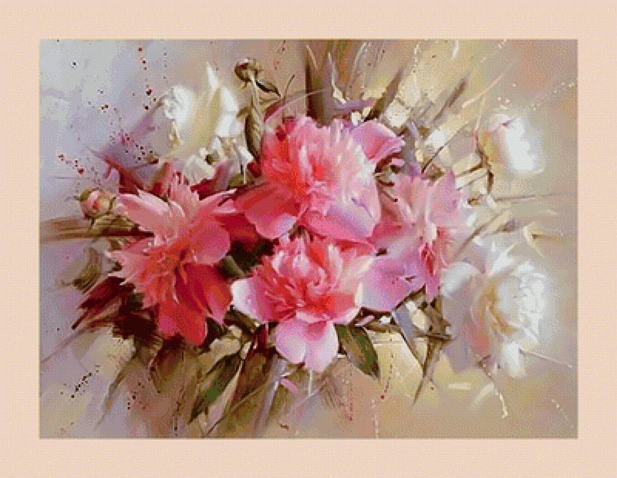 Розы. - живопись, розы, букет - предпросмотр