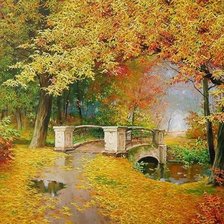 Схема вышивки «пейзаж»