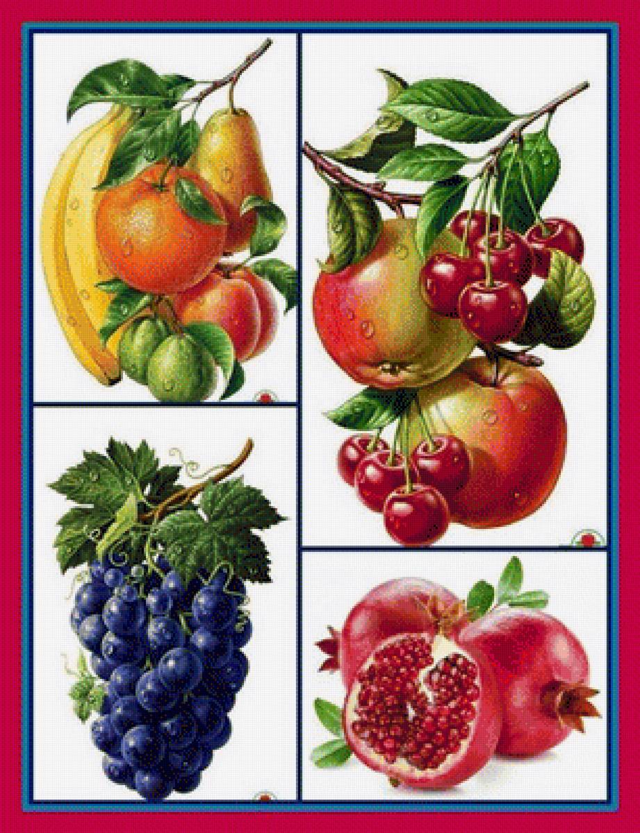 Фруктовое ассорти - фрукты, ягоды - предпросмотр