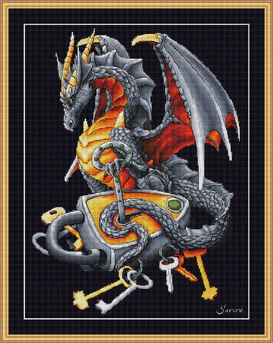 Дракон - золото, дракон - предпросмотр