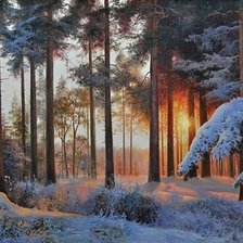 Схема вышивки «пейзаж»