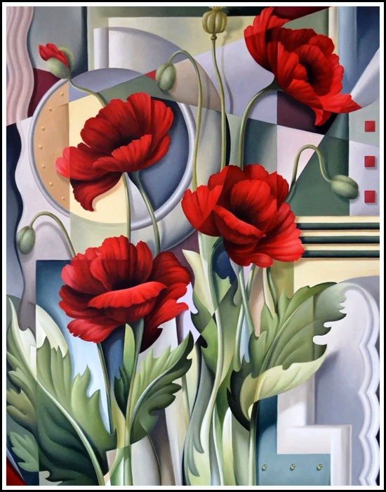 Винтажные маки - маки, цветы - оригинал