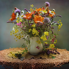 Схема вышивки «цветы»