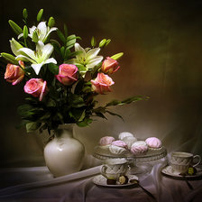 Схема вышивки «цветы»