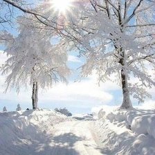 Схема вышивки «пейзаж»