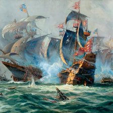 Схема вышивки «Фрегат»