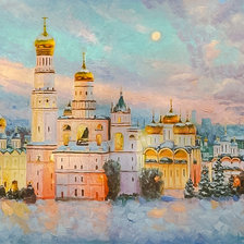 Схема вышивки «Frosty beauty of the Kremlin.»