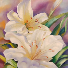 Схема вышивки «Lilies.»