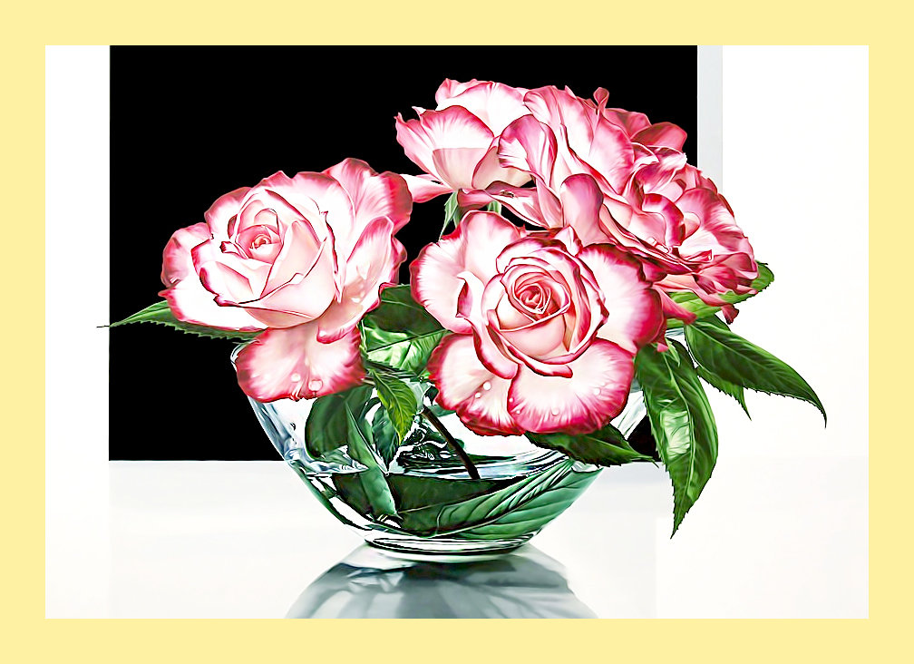 Серия "Розы". - цветы, букет, розы, флора - оригинал