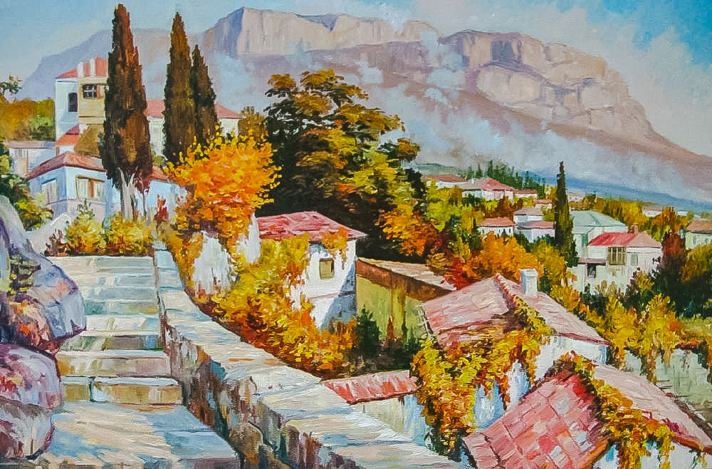 Autumn on the South Bank. - seascapes.scenarys. - оригинал