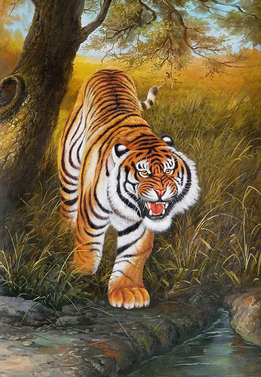 Тигр - животные, звери - оригинал