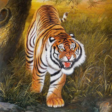 Оригинал схемы вышивки «Тигр» (№2039244)