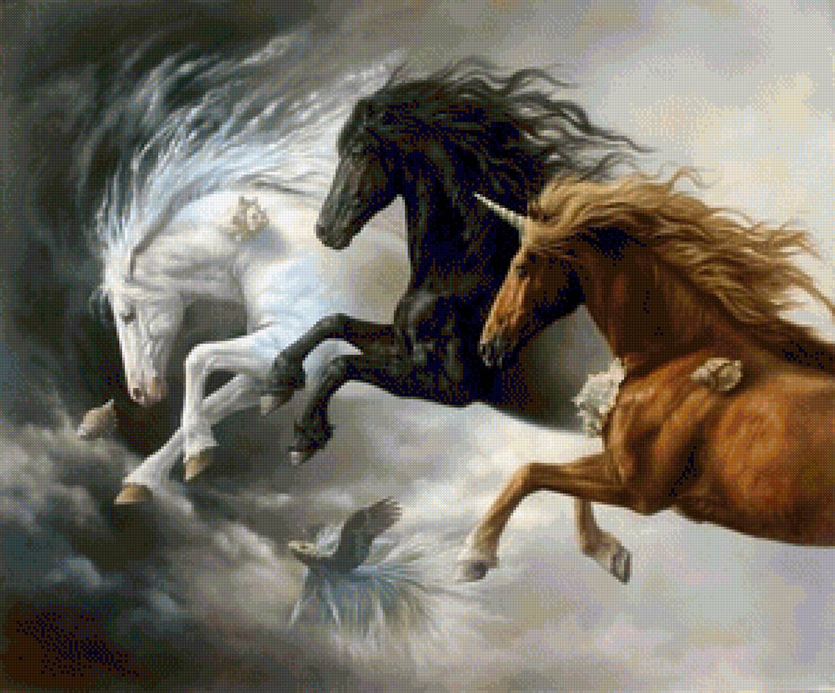 полет - лошади - предпросмотр