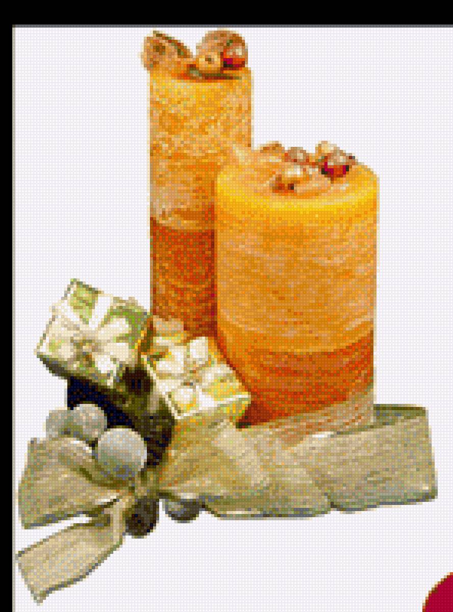 Свечи с бантиком - интерьер, аксессуары, дом, свечи - предпросмотр