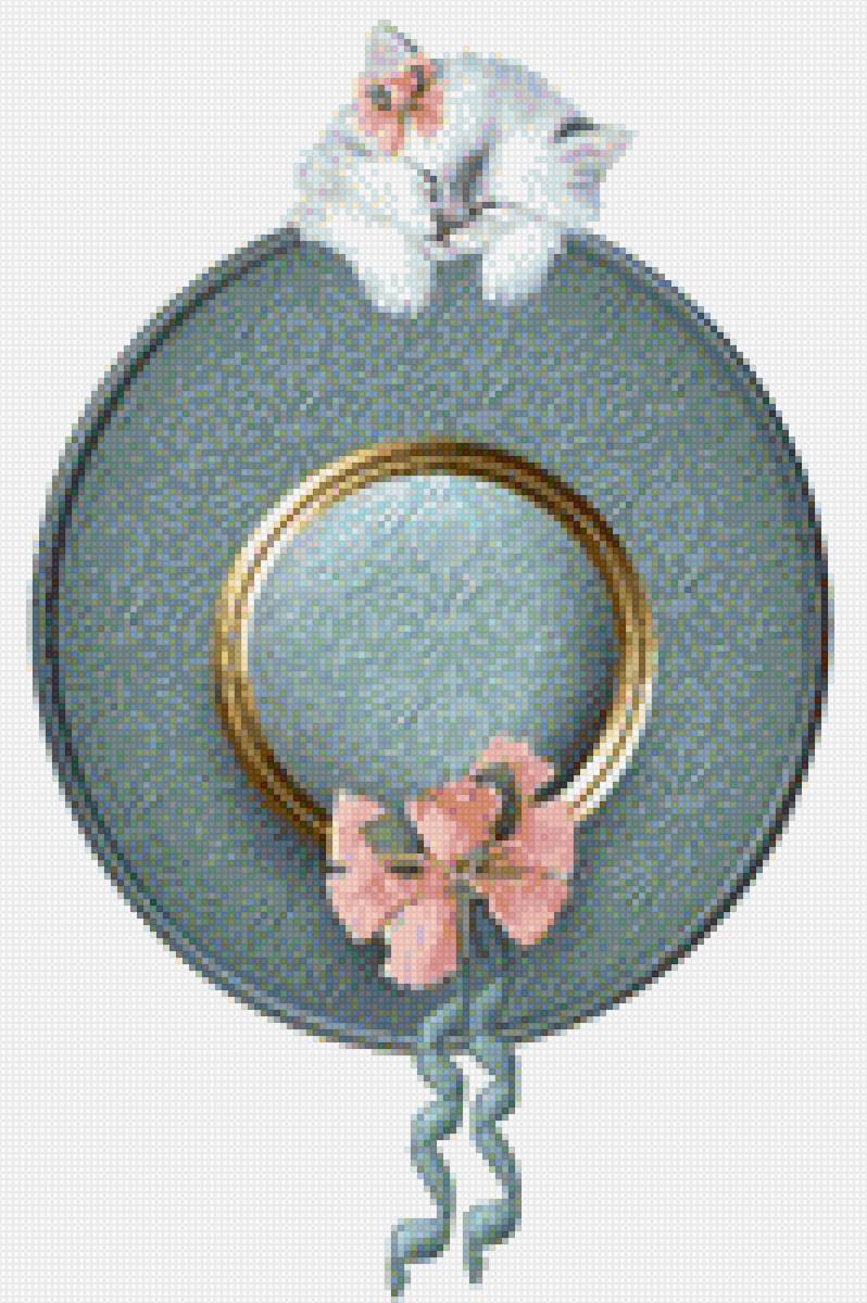 Шляпка женская с котенком - женская, аксессуар, шляпка, котенок, одежда - предпросмотр