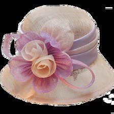 Схема вышивки «Шляпка женская с цветами»
