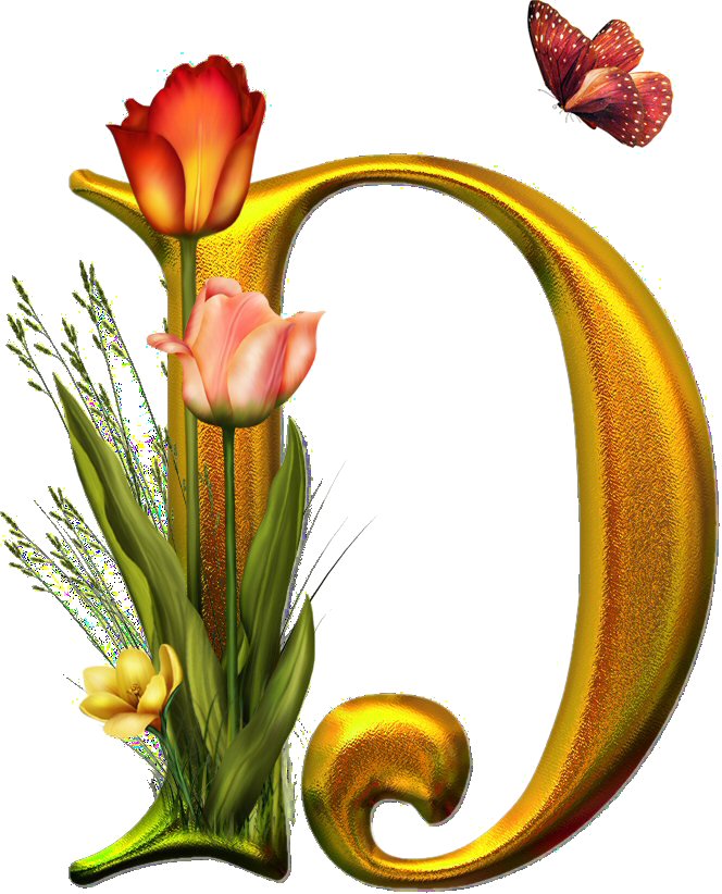 Алфавит с цветами - абетка, цветы, английский, алфавит - оригинал