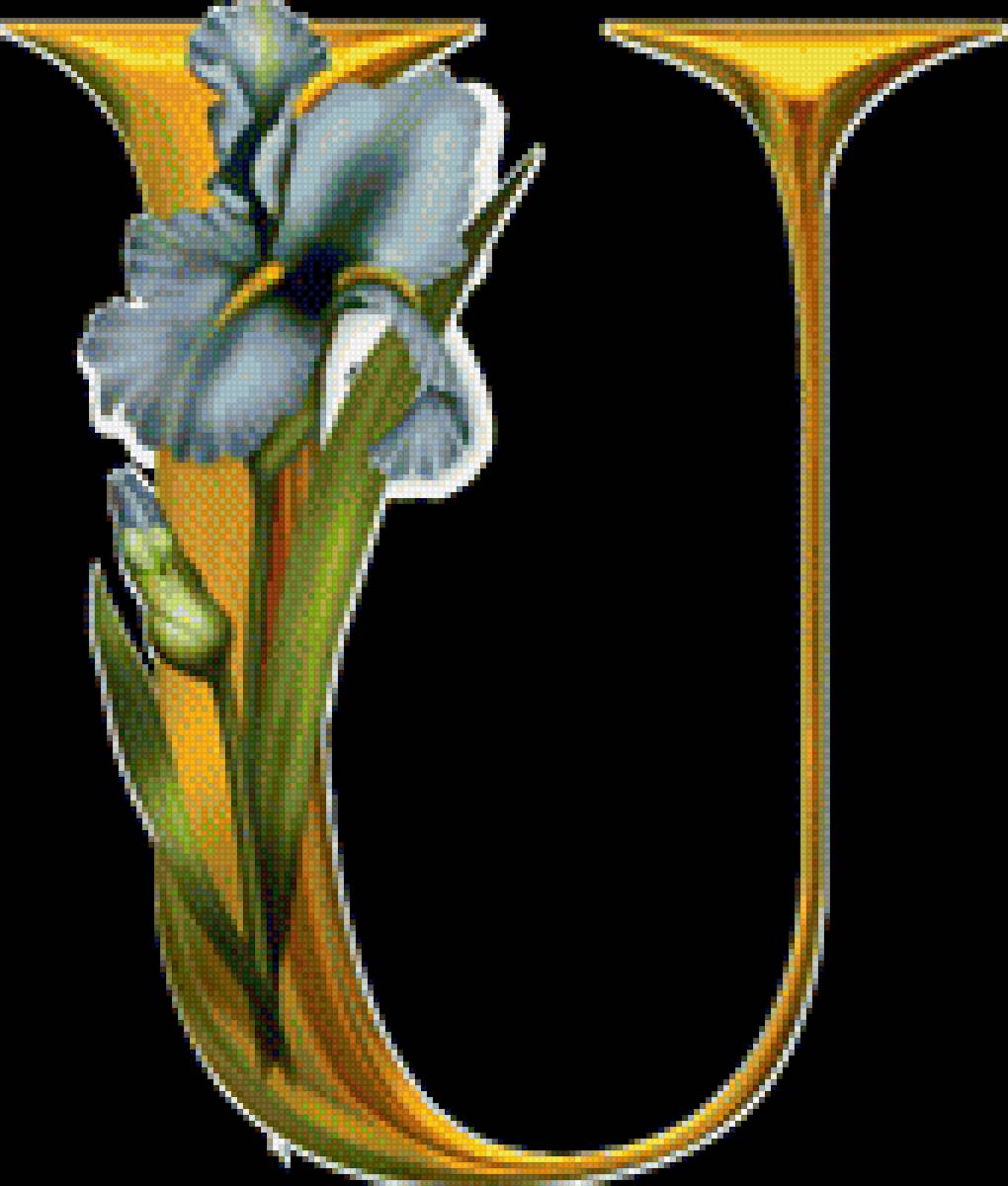 Алфавит с цветами - абетка, алфавит, цветы, английский - предпросмотр