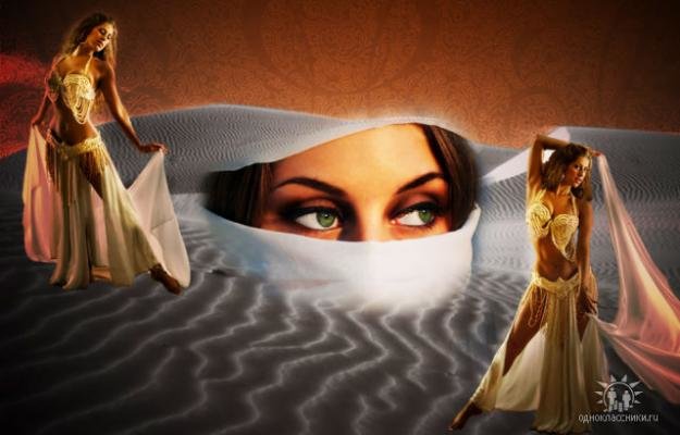 Арабиен - девушки, пустыня, разные страны, жители, арабы, аравия, народ - оригинал