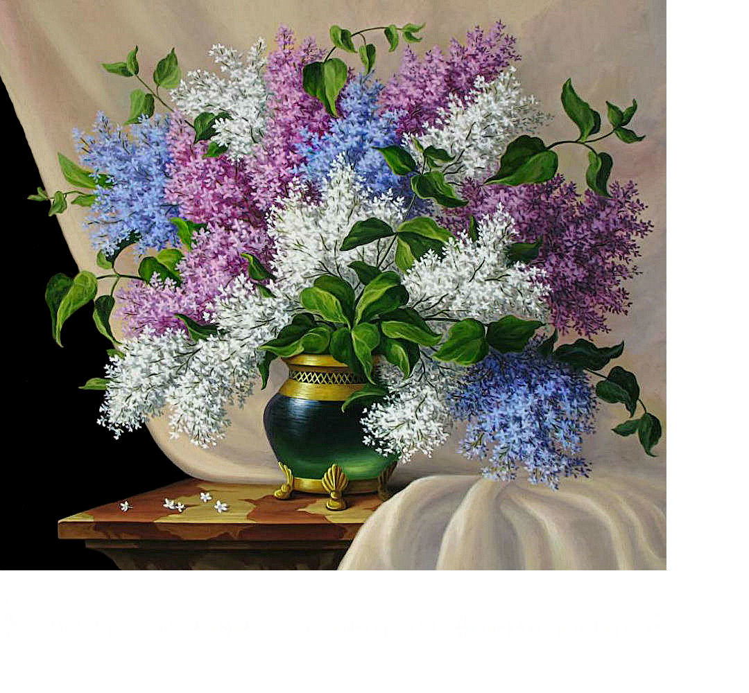 Сирень - букет, цветы в вазе, цветы - оригинал