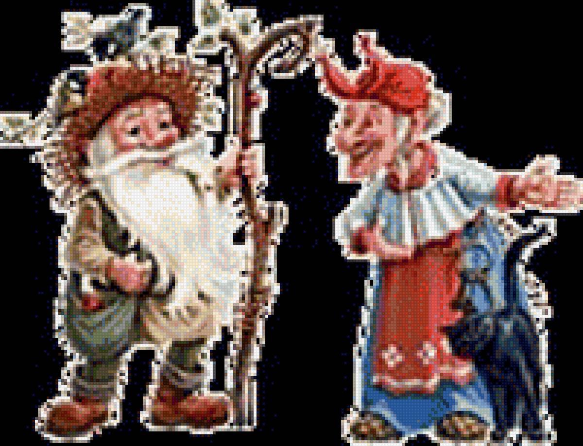 Баба Яга и Леший - баба яга, сказки, детское, леший, мультяшки - предпросмотр