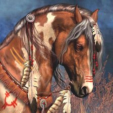 Схема вышивки «CABALLO»