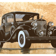 Схема вышивки «Серия "Ретро". Автомобиль»