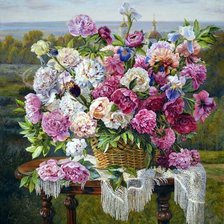 Схема вышивки «цветы»