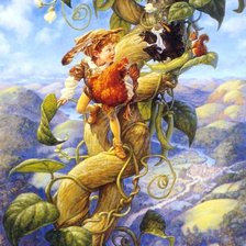 Схема вышивки «ДЖЕК И ВОЛШЕБНЫЕ БОБЫ.Скотт Густафсон»