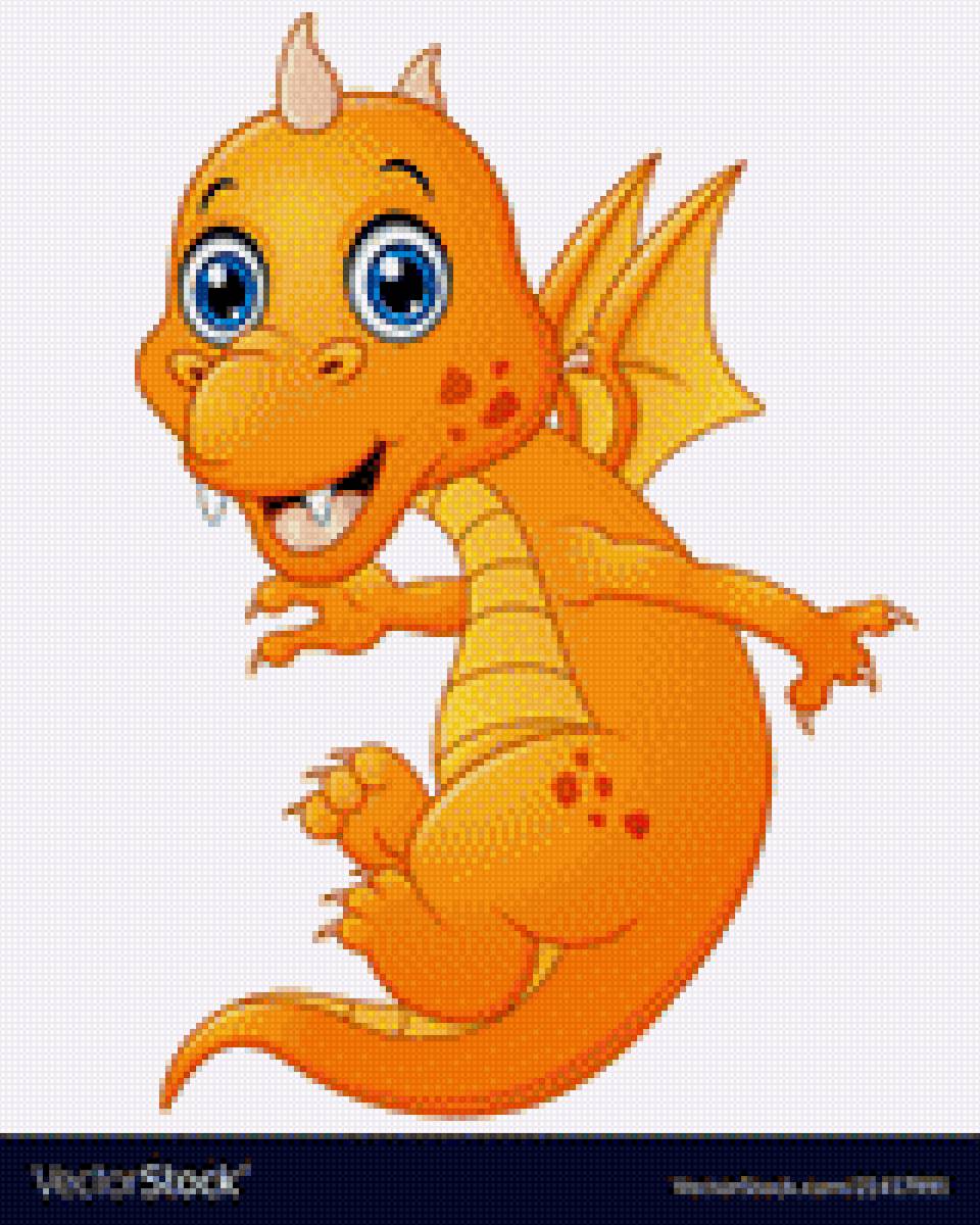 Динозавр - дракон, фентези, динозавр, дети, мультяшки, сказка - предпросмотр