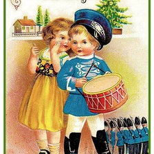 Оригинал схемы вышивки «Новый год и дети» (№2042682)