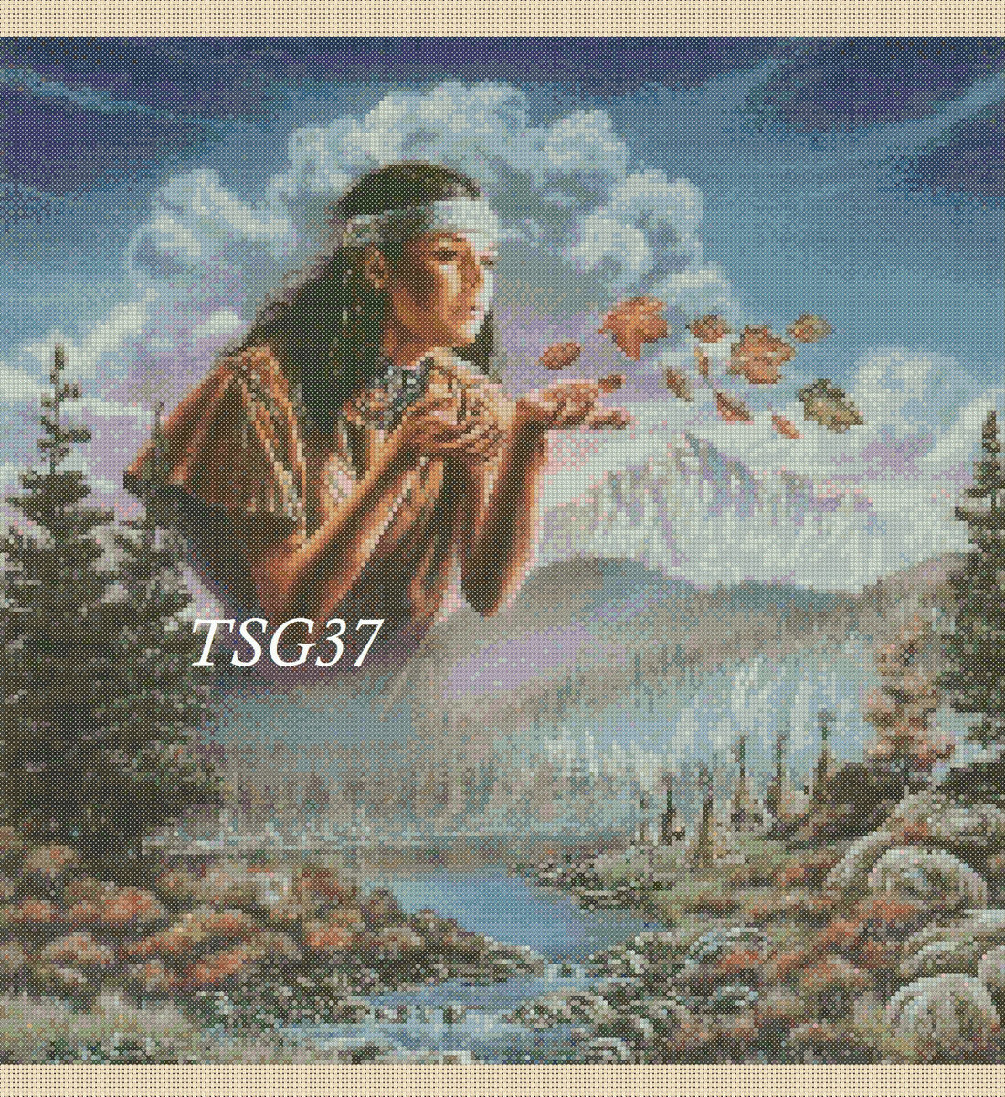 Идеанка - история, америка, картина, народ, индеанцы - оригинал