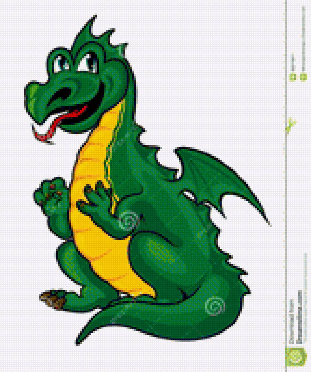 Динозавр - дети, сказка, дракон, динозавр, фентези, мультяшки - предпросмотр