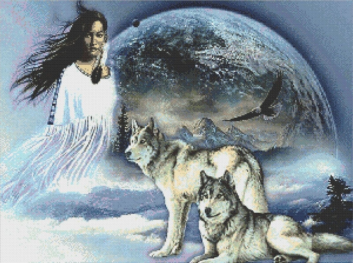 Идеанка - америка, индеанцы, картина, народ, история - оригинал