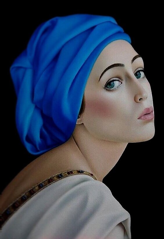 Девушка в тюрбане - нежность, восток, девушка, женщина - оригинал